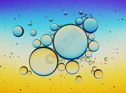 白色背景孤立的石油泡泡 水中特切合合合金乳胶 说明水分空气坡度墙纸行星胶原金子背景图片