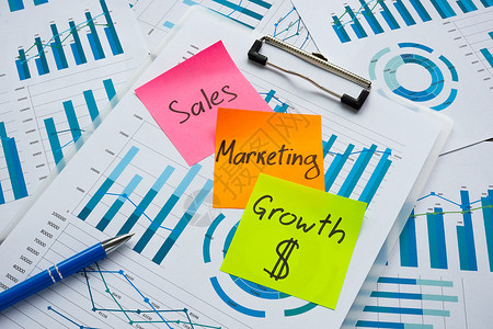 销售营销和利润增长是图表上的计划 单位 美元漏斗收益战略商业销售量广告金融生长晋升市场有效的高清图片素材