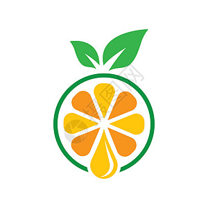 它制作图案柠檬标志图像食物叶子插图果汁饮食坡度橙子绿色水果插画