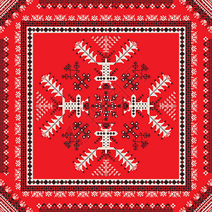 俄罗斯模式10织物地区装饰品艺术打印几何学缝纫红色饰品刺绣背景图片