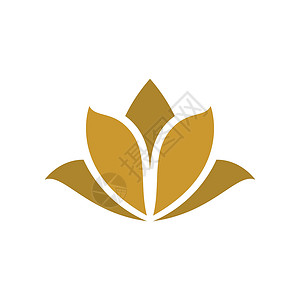 美女莲花标志图片沙龙商业按摩叶子温泉植物标识创造力瑜伽背景图片