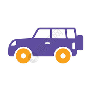 suv图标SUV 汽车平面矢量字形图标隔离运动车轮旅行驾驶吉普车发动机插图运输冒险车辆设计图片