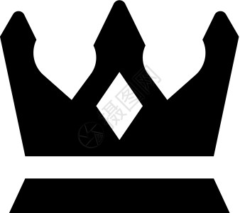 皇冠图标奢华插图皇家国王公主版税背景图片