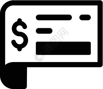 银行支票 ico收据插图银行业背景图片