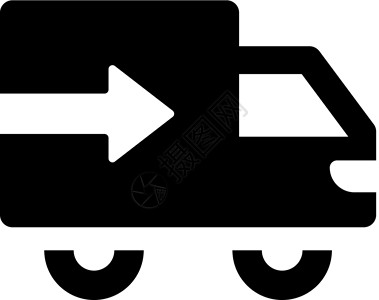 运输图标卡车导游送货背景图片