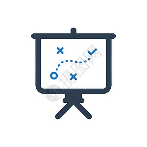 战略规划图标计划商业营销推介会策略经营背景图片