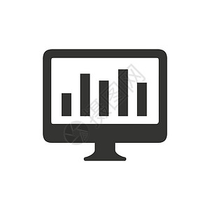 在线营销报告图标销售量货币化状态财务报告监控背景图片