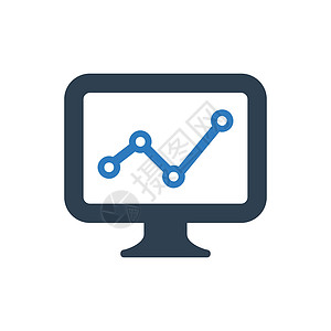 在线营销报告图标数据图表统计背景图片