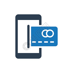 移动支付图标购买者信用卡背景图片