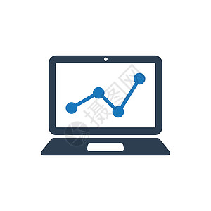 营销报告图标交通数据统计背景图片