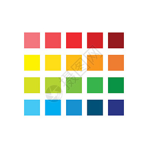颜色调色板矢量图标设计指导摘要光谱图案艺术打印绿色彩虹蓝色黄色背景图片