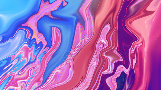 抽象的多彩色纹理液体背景波浪蓝色坡度装饰品粉色艺术背景图片