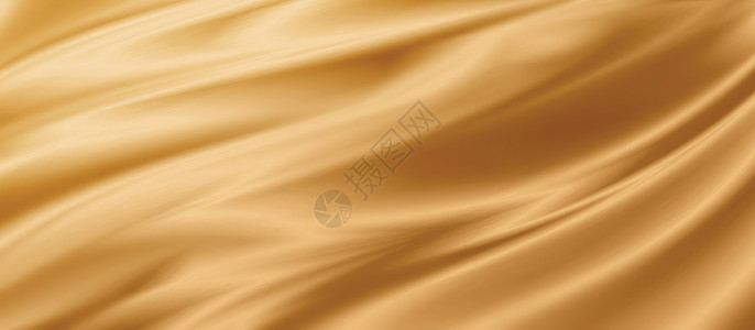 布料丝绸金色织物纹理背景 3D 它制作图案布料墙纸金子纺织品海浪曲线插图奢华材料波浪状背景