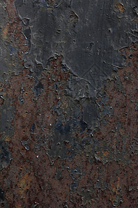 旧铁板生锈腐烂氧化宏观控制板风化腐蚀乡村盘子质感橙子金属背景图片