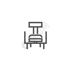 家具标志图标矢量平面设计长沙发店铺桌子长椅椅子标签画廊品牌标识酒店背景图片