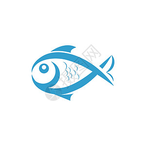 鱼图标矢量图日志游泳标识水族馆白色海洋蓝色动物黑色食物卡通片背景图片