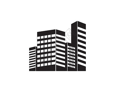 白色城市建筑建筑标志矢量它制作图案黑色组织商业创造力房子景观白色摩天大楼财产城市插画