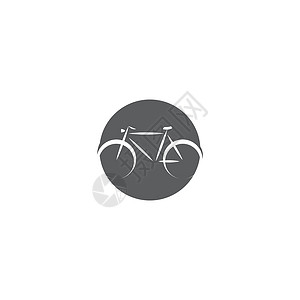 自行车标志模板矢量符号环形速度运动员车轮标识运输插图赛车手背景图片