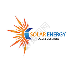 太阳太阳能标志设计模板 太阳能技术标志设计商业叶子阳光玻璃标识活力回收圆圈网络公司背景图片