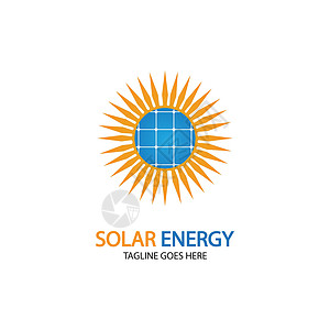 太阳太阳能标志设计模板 太阳能技术标志设计插图回收标识力量活力生态创新商业公司网络背景图片