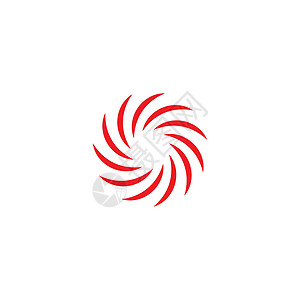 涡 Logo 模板矢量符号螺旋网络圆形漩涡涡流飓风插图艺术标识蓝色背景图片