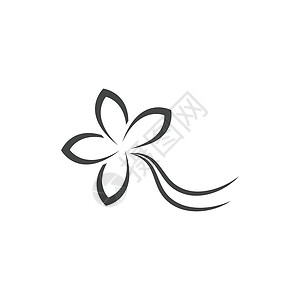 花瓣沐浴美女图标花设计它制作图案花朵沙龙艺术洗澡芳香香味标识茉莉花疗法植物插画
