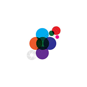 抽象点标志模板 vecto科学标识技术圆圈化学商业网络公司背景图片