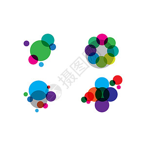 设置抽象点标志模板科学化学圆圈标识技术商业网络公司背景图片