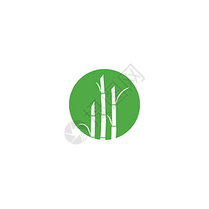 甘蔗 Logo 模板矢量符号绿色农场农业燃料叶子生物插图地球白色标识背景图片