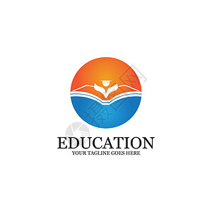 教育标志模板 vecto学校标识学生插图身份大学公司知识图书馆商业背景图片