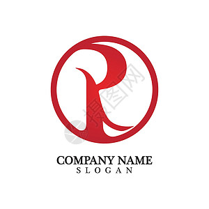 字母徽标业务模板矢量 ico艺术卡片身份品牌推广创造力标签公司网络红色背景图片
