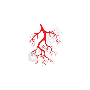 人体静脉和动脉插图设计药品曲线血管红色眼球宏观眼睛生物学标识医疗背景图片