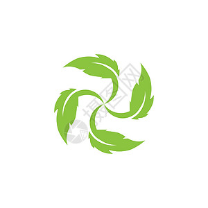 叶生态标志模板 vecto插图植物叶子白色网络绿色生活环境背景图片
