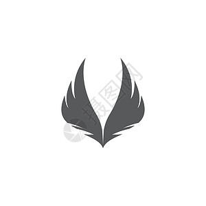 翼标志模板矢量 ico标签身份标识公司商业金子品牌插图白色时尚背景图片