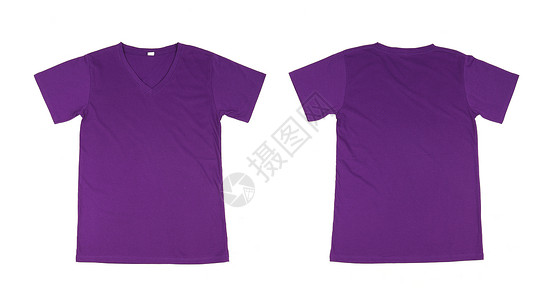 t恤衫模板集 前 后空白服装纺织品白色收藏衣服广告裙子店铺紫色背景图片