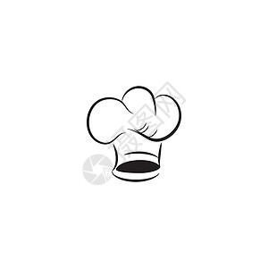 厨师标志模板矢量符号美食标识帽子面包师烹饪工作厨房食物标签炊具背景图片