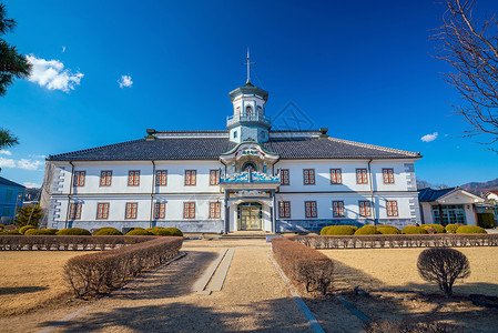 日本松本前开知学校(日本)高清图片