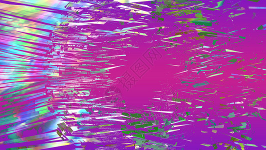 抽象粉红色带纹理的背景与彩虹碎片粒子粉色彩虹色辉光背景图片