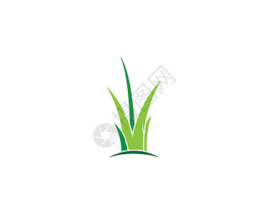 草标志 vecto卡通片白色草地生态商业植物创造力绿色圆形插图背景图片