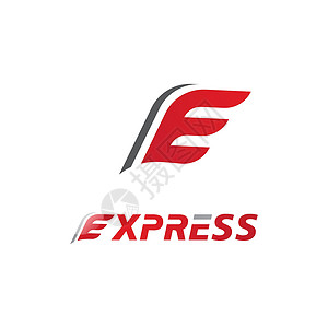 快递标志矢量 ico 的字母 E物流货物图标航班速度身份插图机构运输技术背景图片