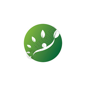 人树矢量身份运动标识舞蹈插图公司环境生态蔬菜生物背景图片