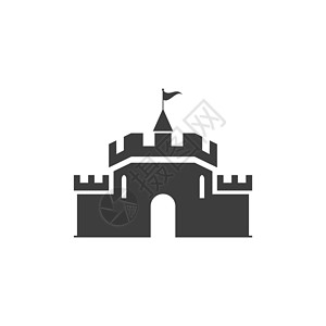 城堡矢量图 ico骑士技术国王防御艺术品牌建筑学插图商业据点背景图片