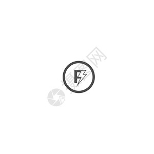 字母 P 概念标志设计品牌网络创造力黑色营销标识插图闪电圆圈互联网背景图片