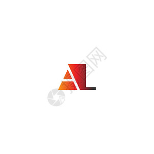 字母 AL 标志组合背景图片
