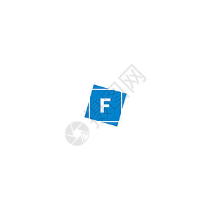 蓝色设计概念中的字母 F 标识插图营销黑色艺术标题字体网络品牌衬线体公司背景图片
