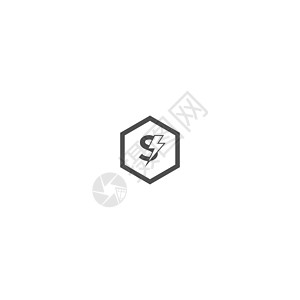 字母 S 概念标志设计技术奢华品牌商业字体网络标识艺术圆圈黑色背景图片