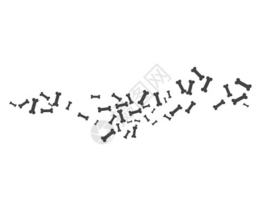 骨图标矢量图墙纸骨头饮食爪子斗牛犬宠物小狗食物犬类骨骼背景图片