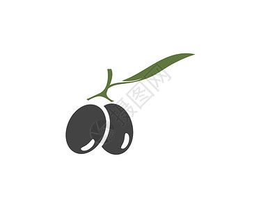 橄榄图标矢量图水果标签农业植物标识树叶食物生态蔬菜包装背景图片