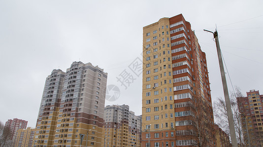 高层住宅建筑城市新区砖砌高层住宅背景