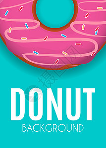 粉色糖果海报背景抽象甜甜圈背景矢量图制作图案粉色卡通片咖啡店面包蛋糕烘烤艺术海报甜点食物背景